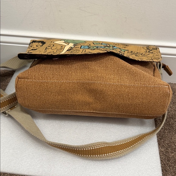 Betty Boop comic strip 2004 messenger style canvas crossbody bag - Picture 5 of 10